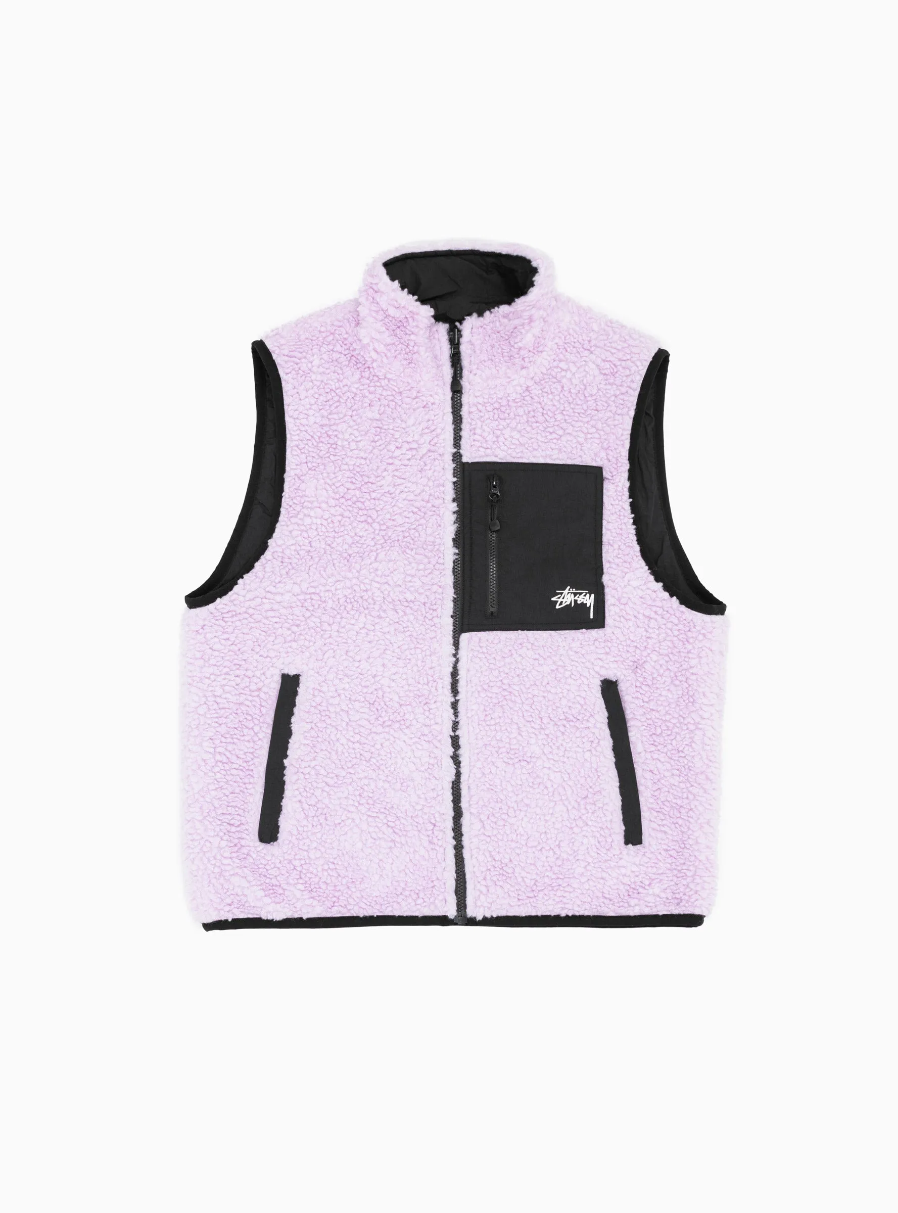 Sherpa Reversible Vest Lavender