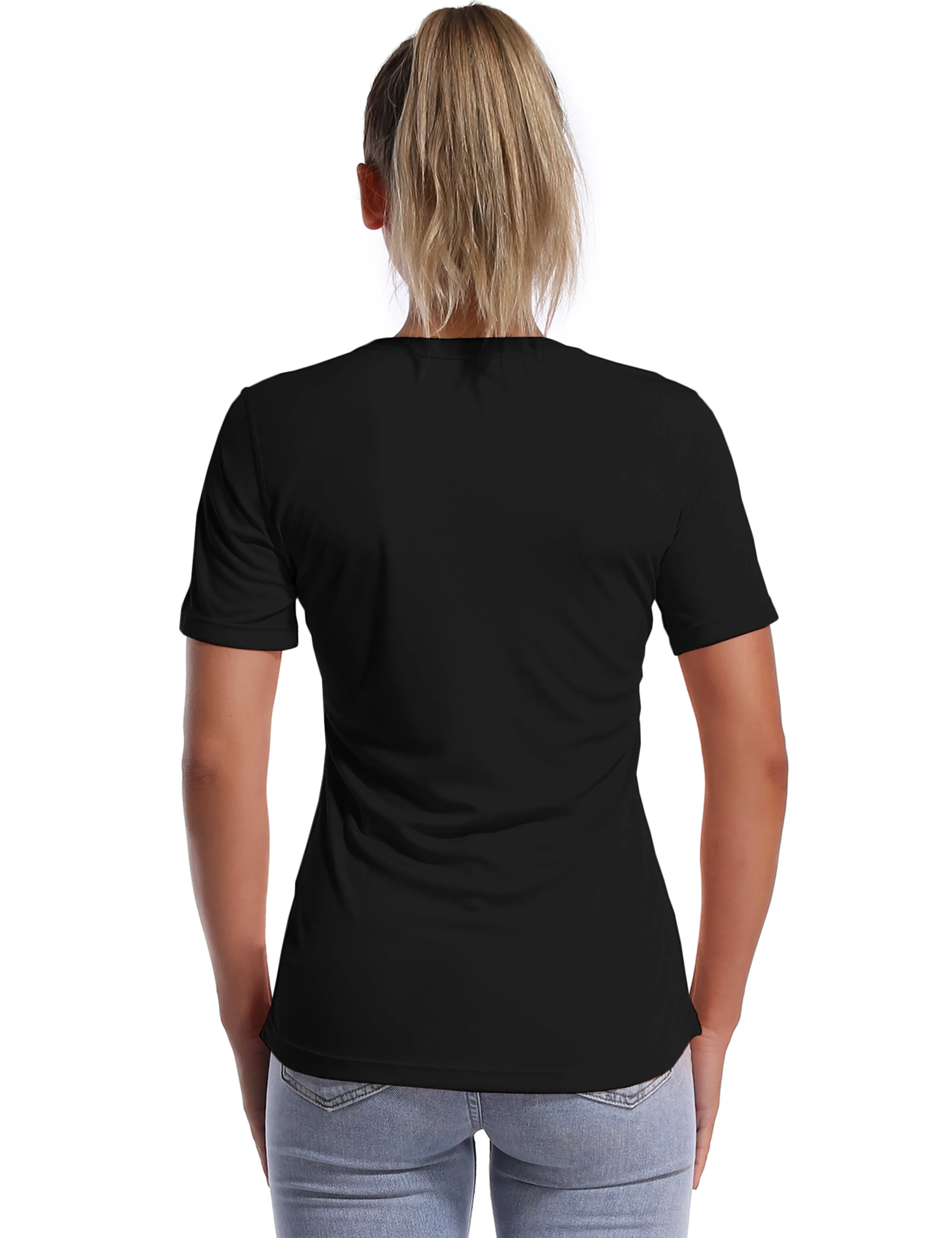 Short Sleeve Athletic Shirts black_yogastudio