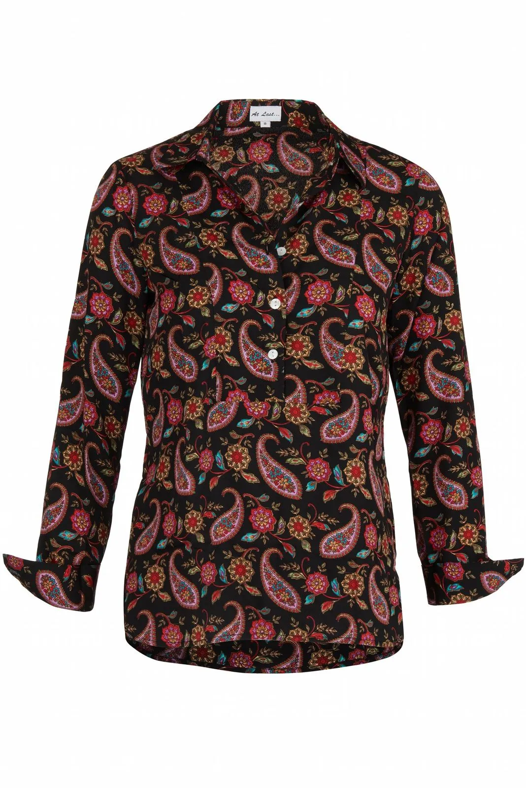 Soho Shirt in Black Paisley