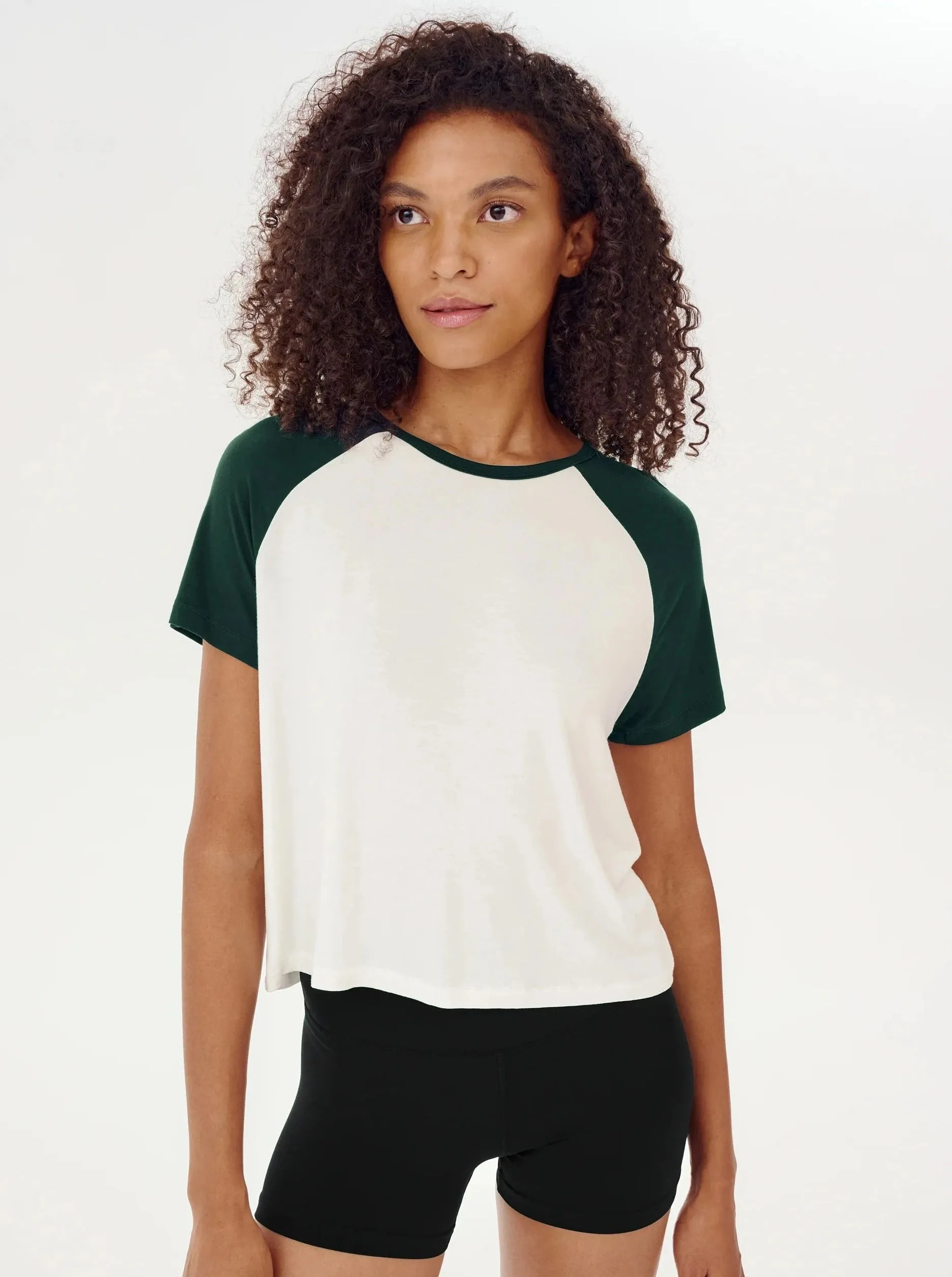 Splits59 Baseball Jersey Tee - White/Forest