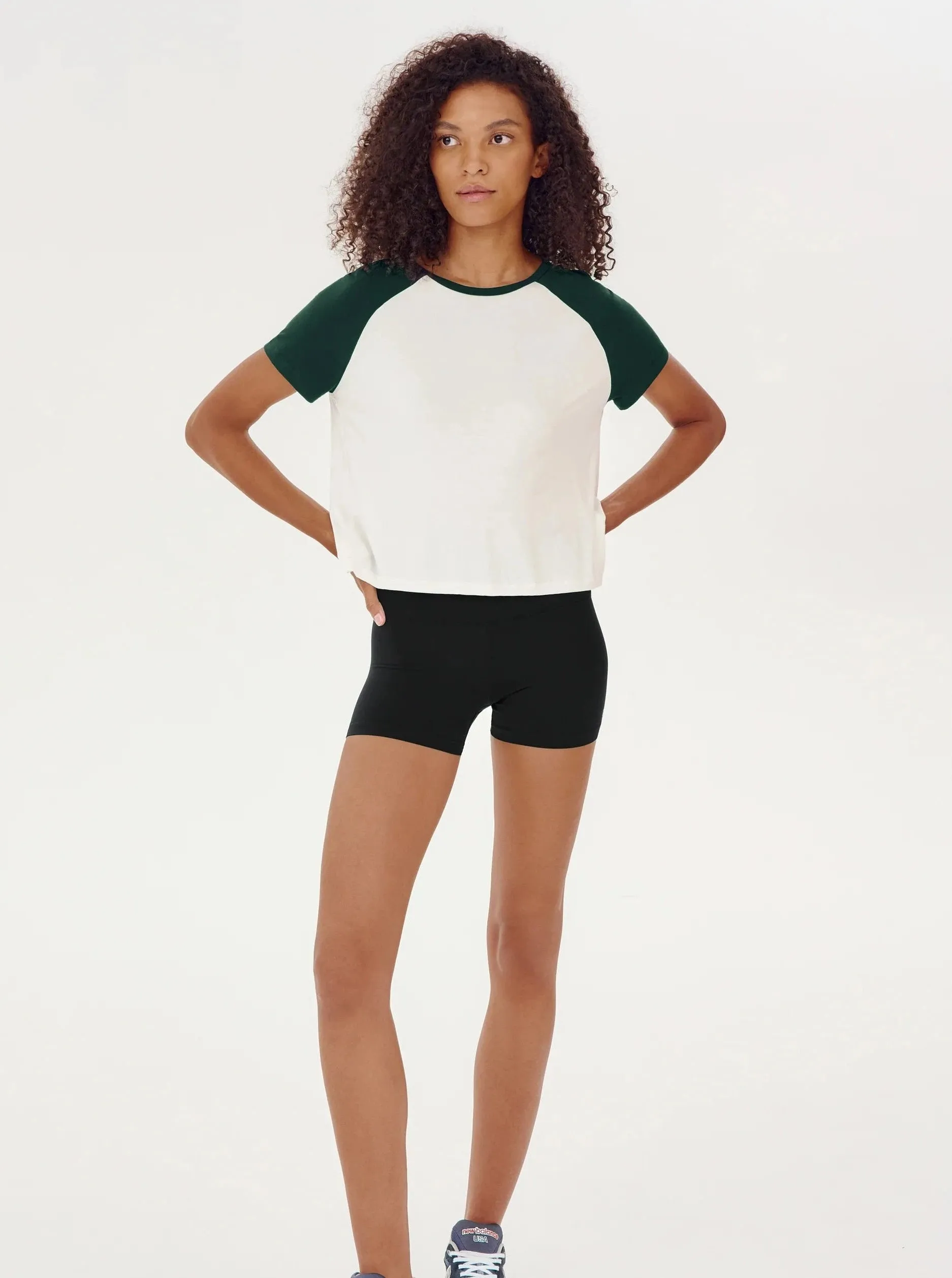 Splits59 Baseball Jersey Tee - White/Forest