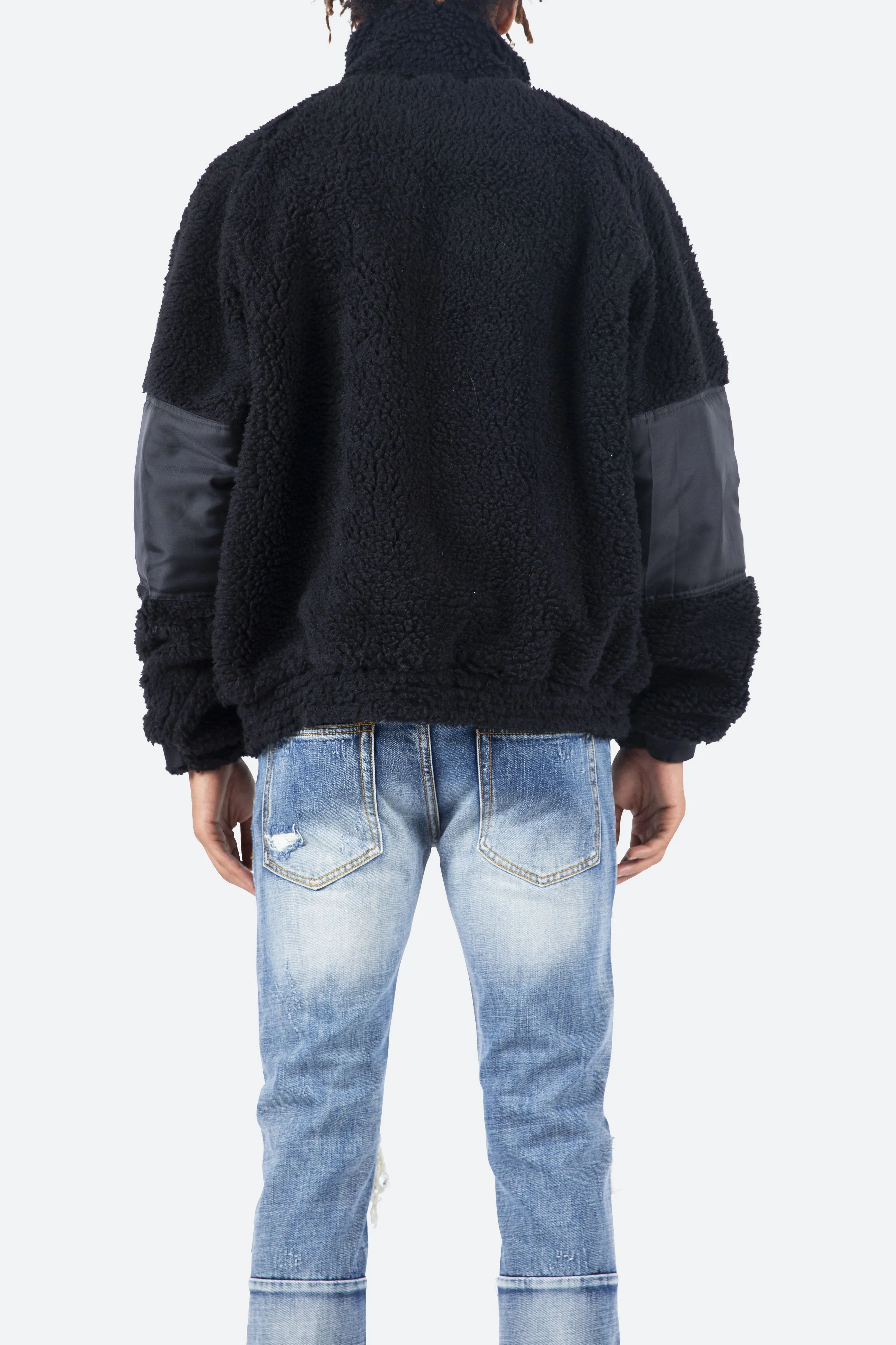 Tech Sherpa Jacket - Black