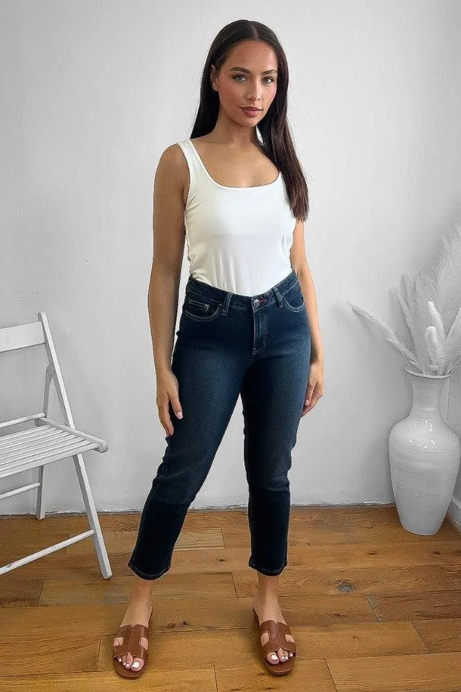 Thick Cotton Denim Classic Jeans