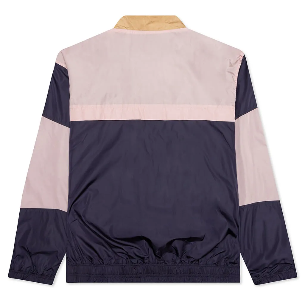 Track Jacket - Tan/Rose/Deep Purple