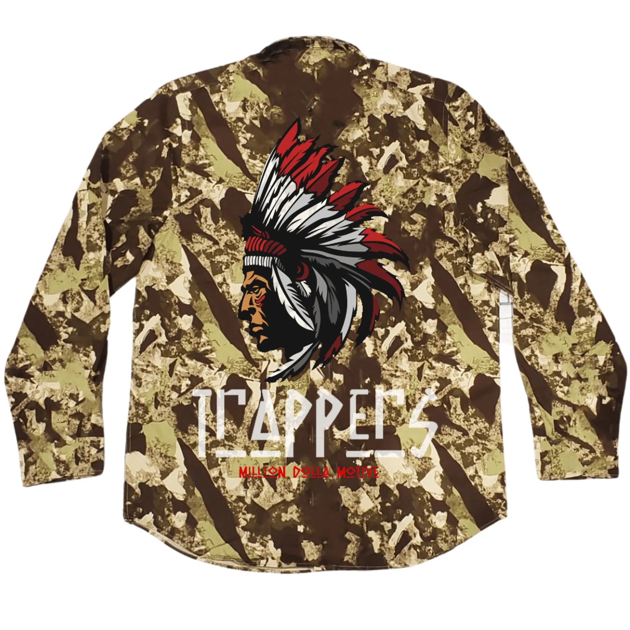 Trappers - Brown Desert Camo Long Sleeve Shirt