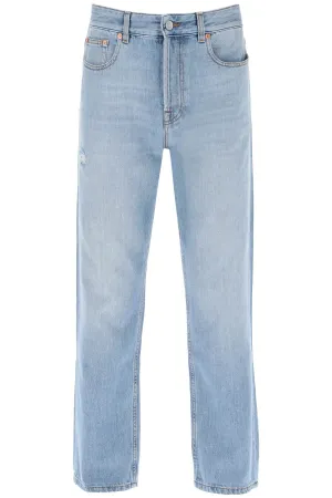 Valentino garavani tapered jeans with medium wash