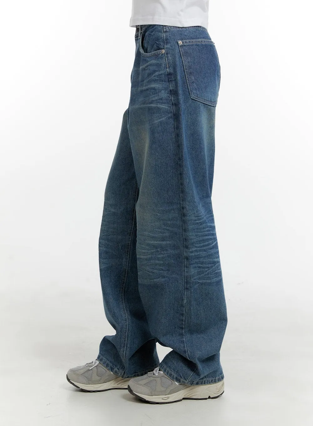 Wide Fit Baggy Jeans CA401