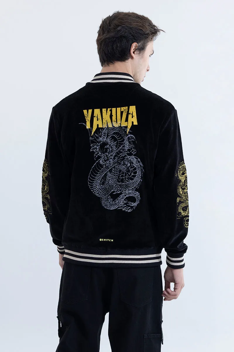 Yakuza Black Sukajan Bomber Jacket