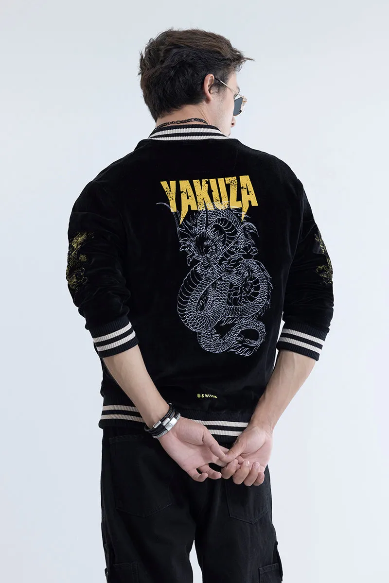 Yakuza Black Sukajan Bomber Jacket