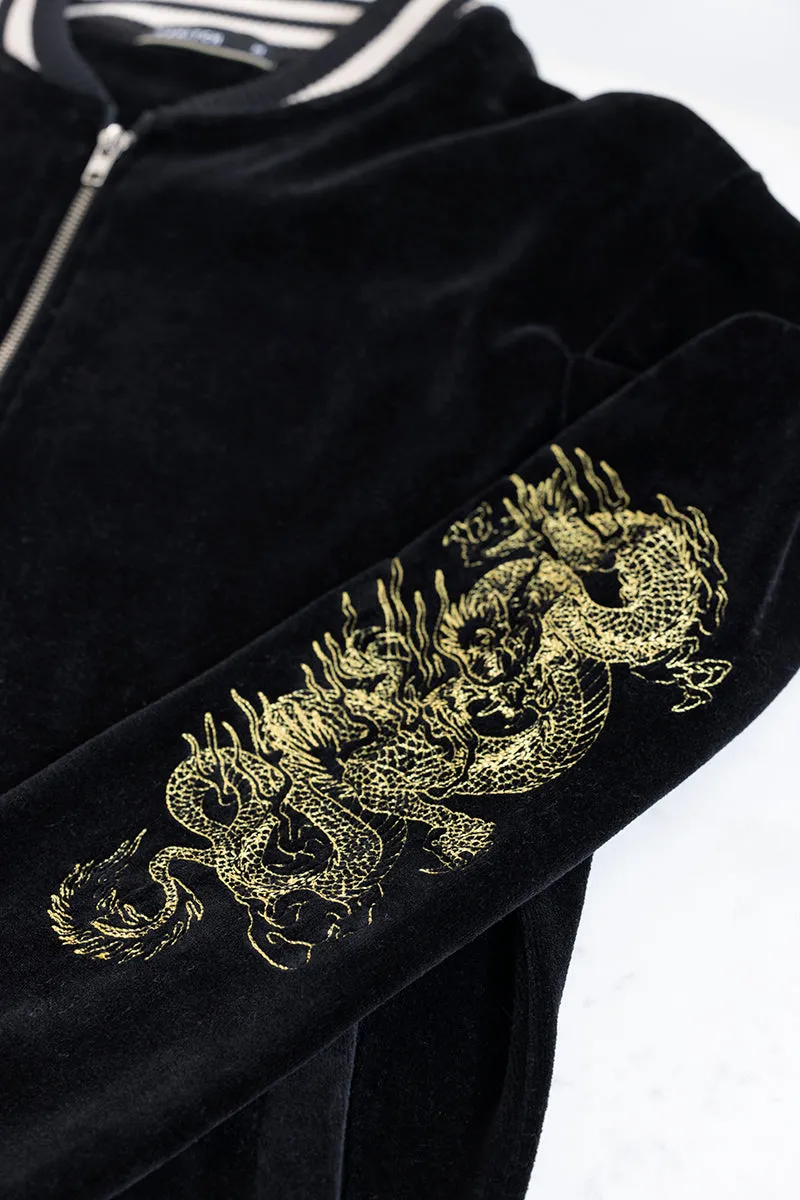 Yakuza Black Sukajan Bomber Jacket