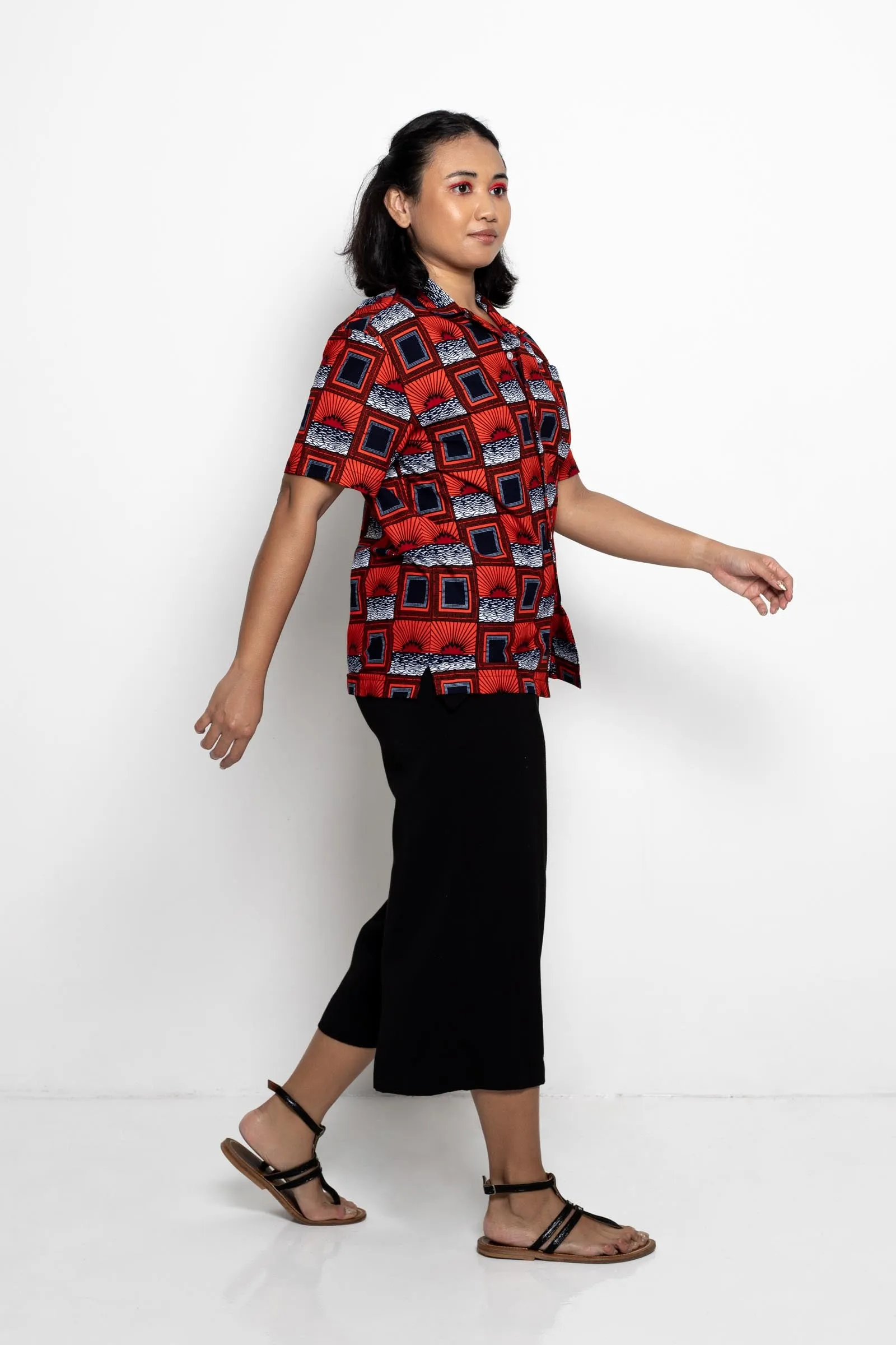 Zika Shirt - Red Sunrise Print