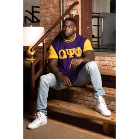 ΩΨΦ Chenille Embroidered T-Shirt